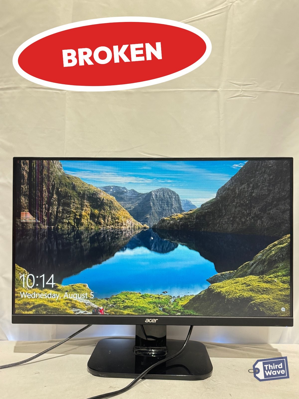 (BROKEN) Acer KA272 EBI 27 in Full HD 1920x1080 100Hz LED Monitor Black 1ms HDMI