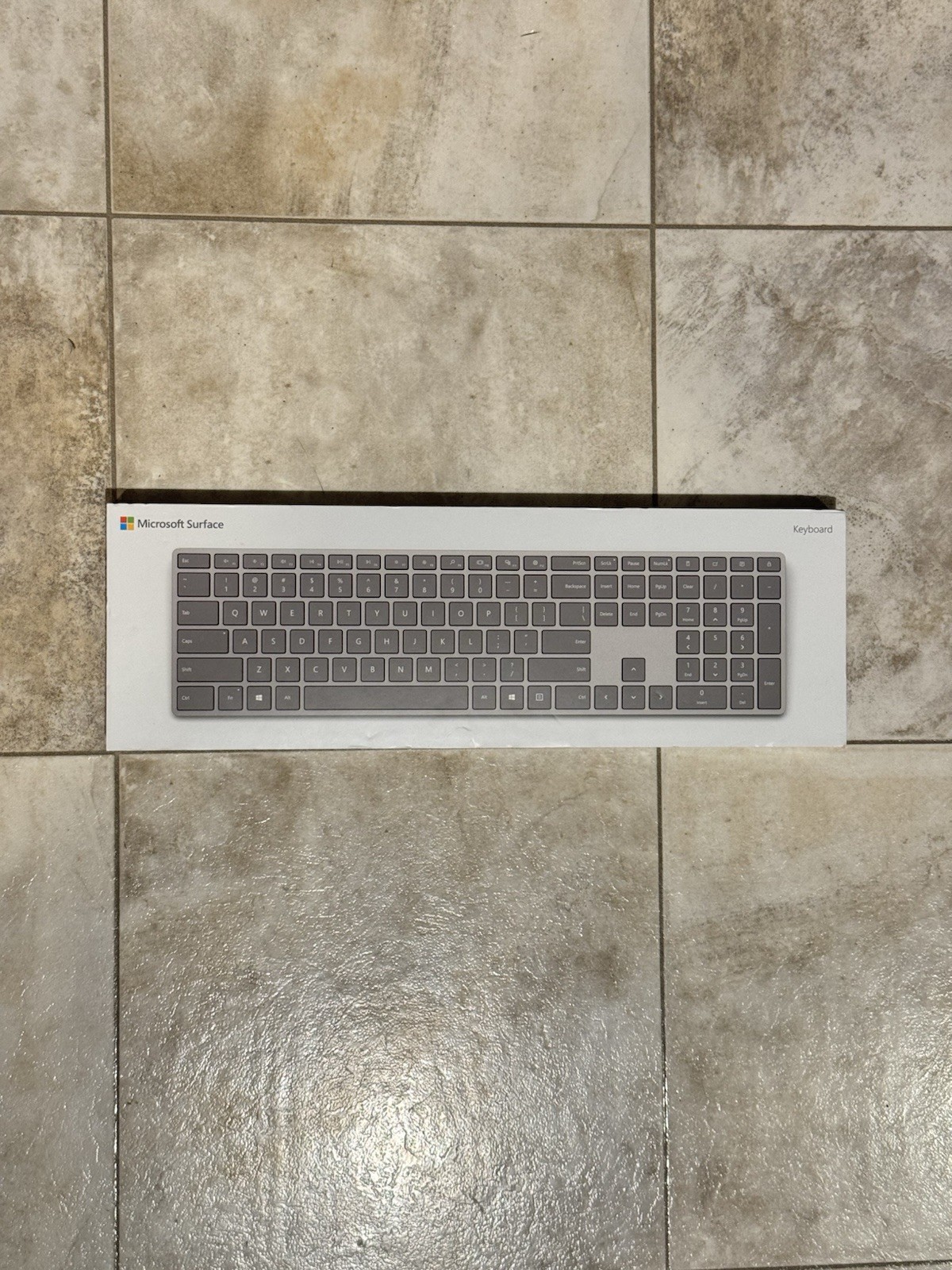Genuine Microsoft Surface Wireless Keyboard Model 1741 Silver Open Box