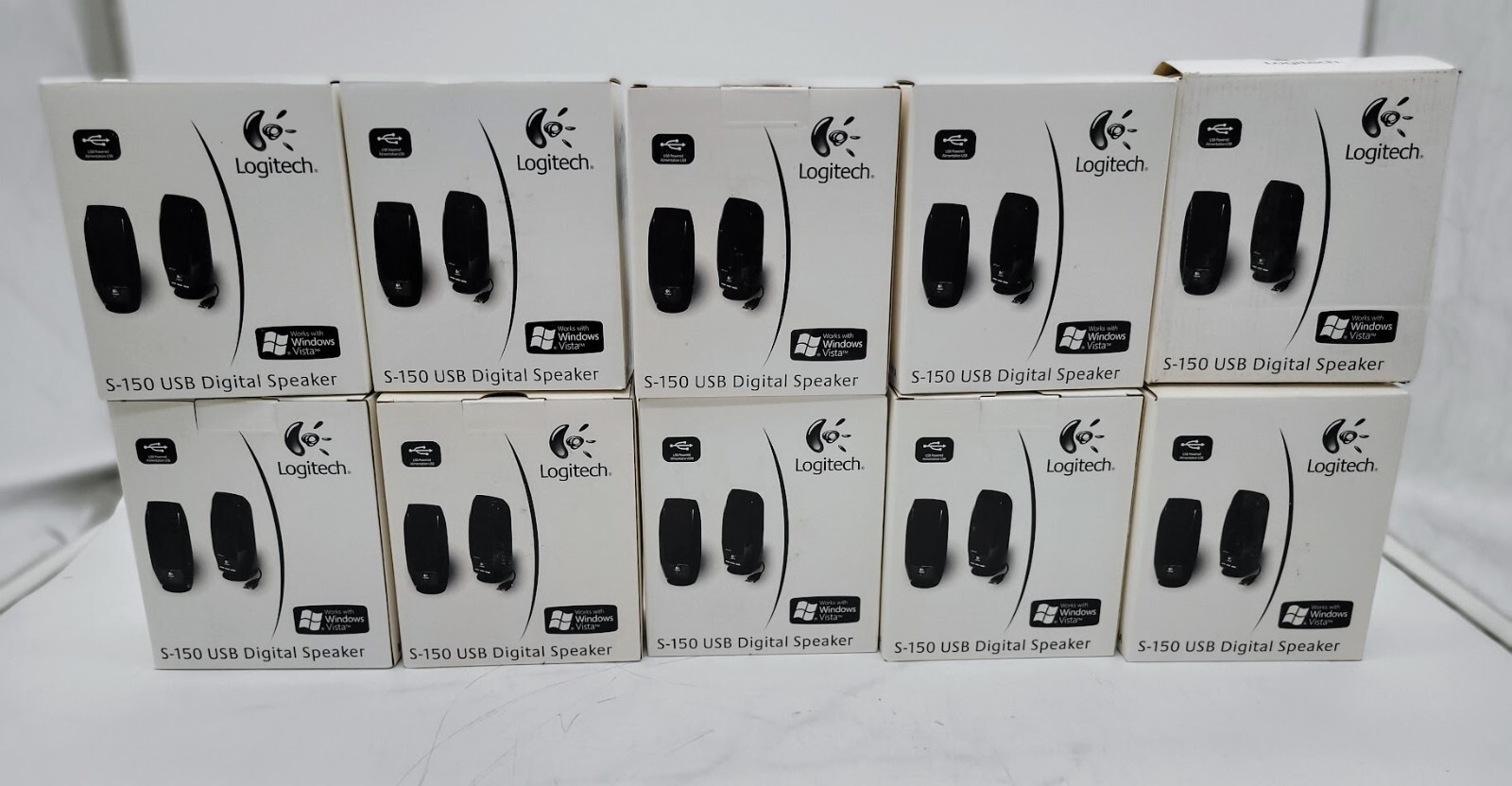 LOT OF 10 LOGITECH S-150USB DIGITAL SPEAKER
