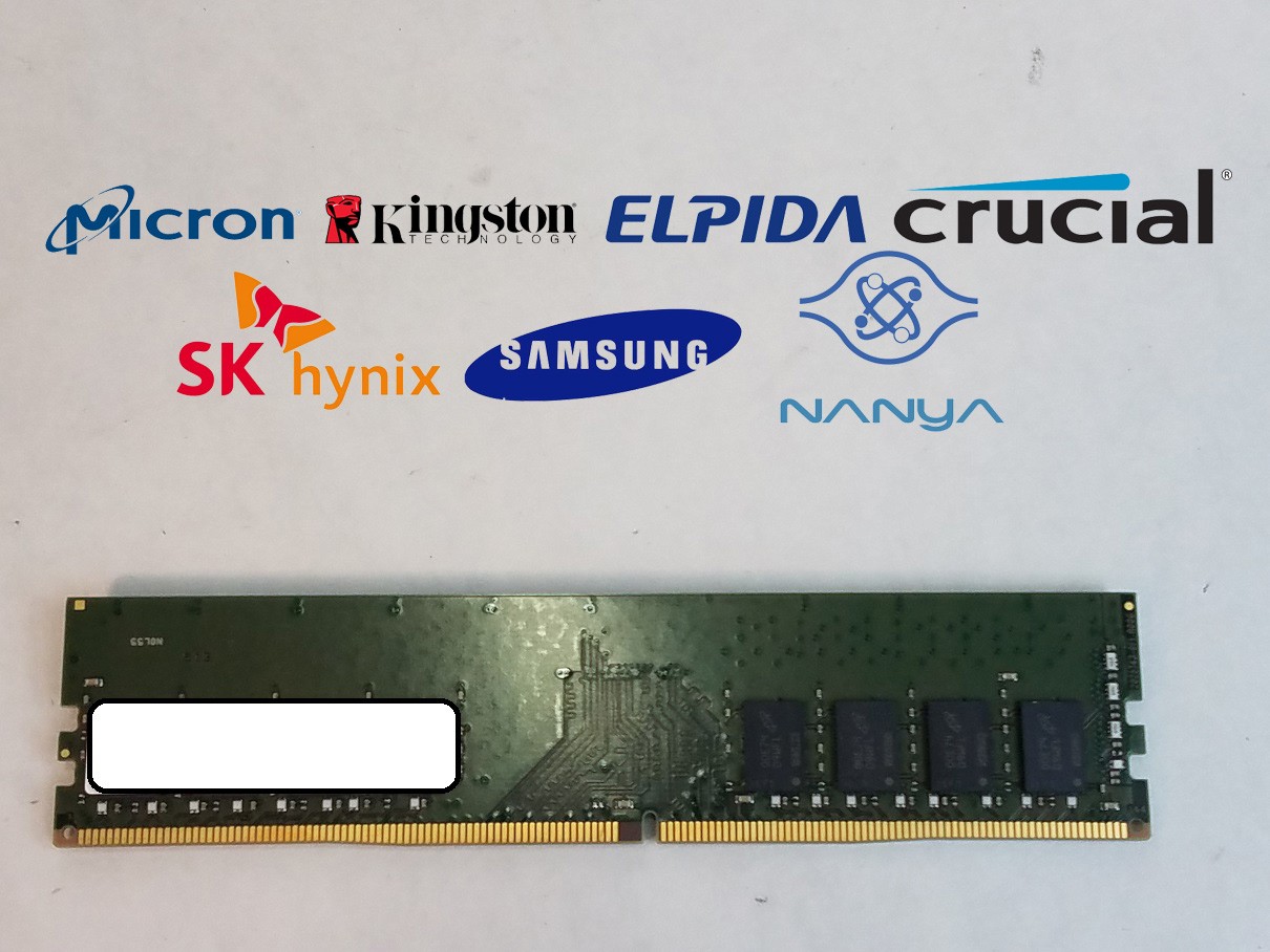 Major Brand 8 GB PC4-25600 (DDR4-3200) 1Rx8 DDR4 Desktop Memory