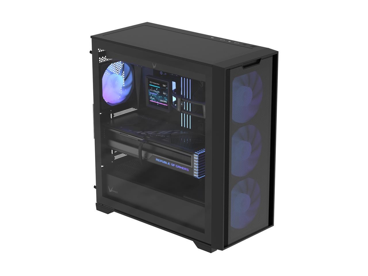 Formula V Line Air Power GX600 Plus Black E-ATX Mid Tower Chassis Case