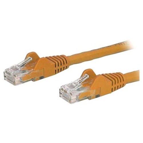 StarTech N6PATCH2OR 2ft Orange Cat6 Patch Cable RJ45 Snagless