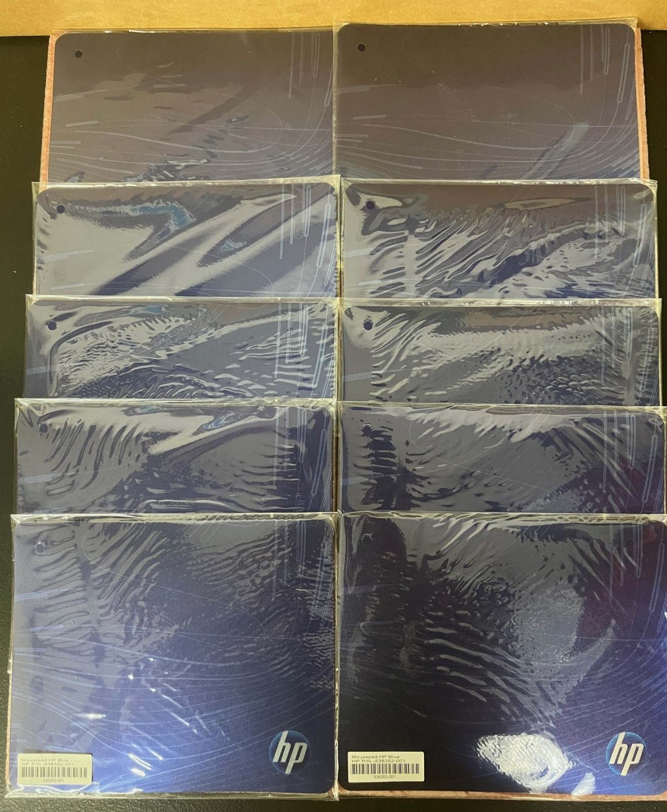 LOT Of QTY 10 :  538352-001 - HP Mousepad Blue (NEW)