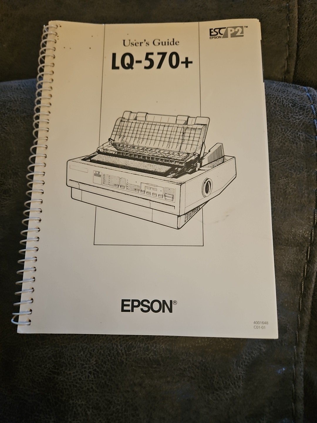 Vintage User Guude Book Maual EPSON LQ-570+