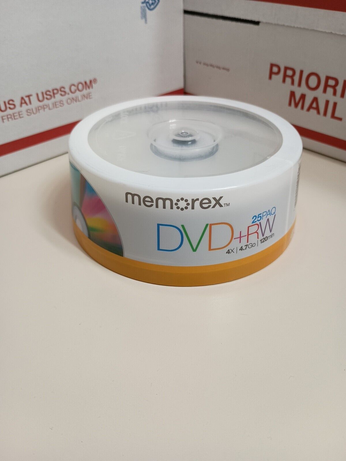 25-pk Memorex DVD+RW 4X 4.7GB 120 min plus R, Rewritable Discs - 