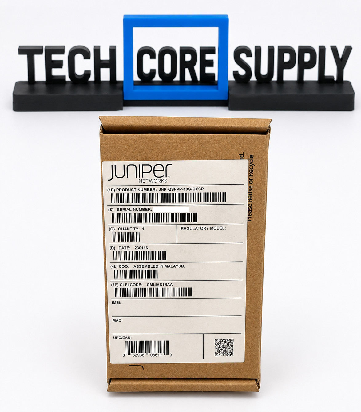 Juniper JNP-QSFPP-40G-BXSR QSFP+ 40GbE BiDi BXSR 850nm LC MMF Transceiver - NEW