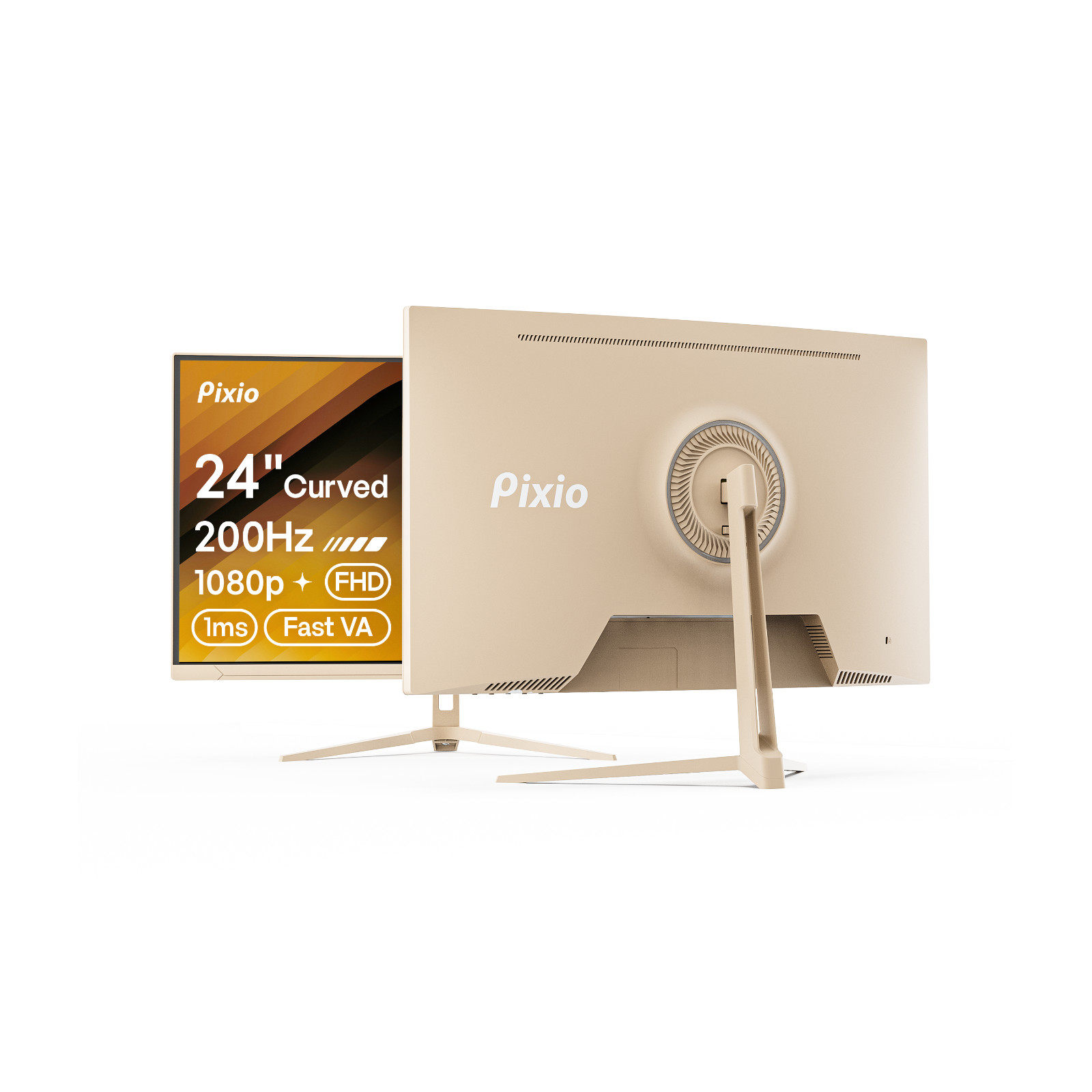 Pixio PXC248 Wave 24" Curved 1080p 200Hz Gaming Monitor | Certified Refurbished