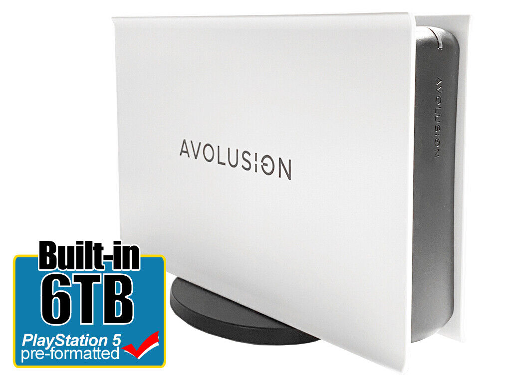 Avolusion PRO-5X 6TB USB 3.0 External Gaming Hard Drive for PS5 Game Console