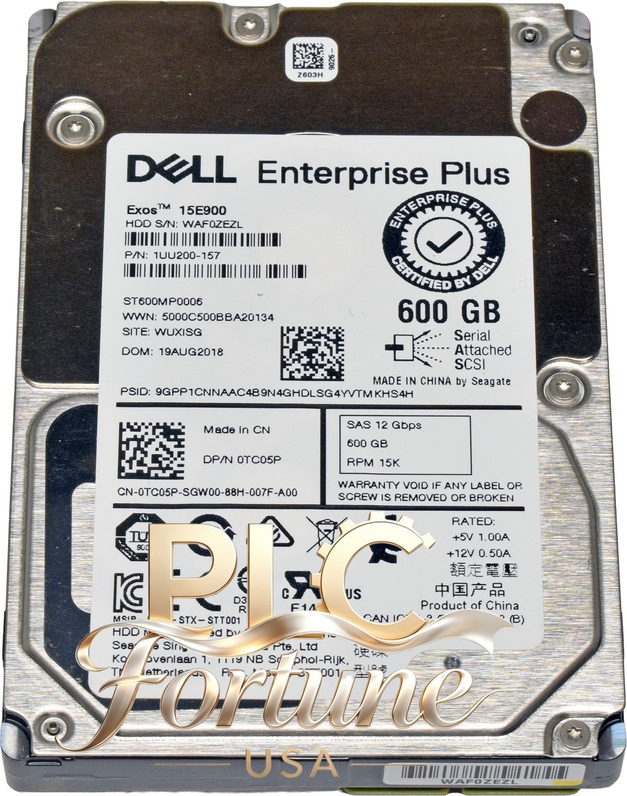 New Dell 0TC05P TC05P ST600MP0006 600G 15K 2.5" 12G HDD Hard Disk Drive