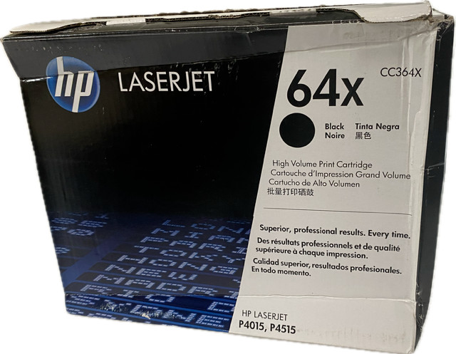 Genuine HP 64X (CC364X) Black High Volume Print Cartridge OEM New Open Box