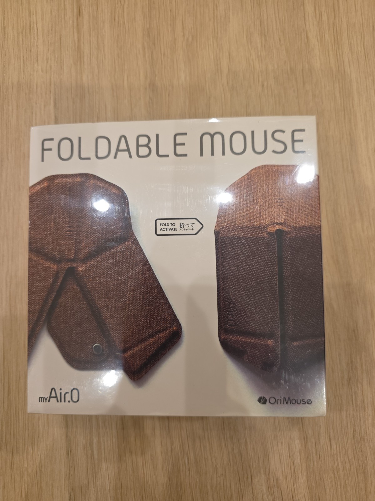 Mouse Origami Portable Mouse Wireless Compact OriMouse Brown myAir.0 New