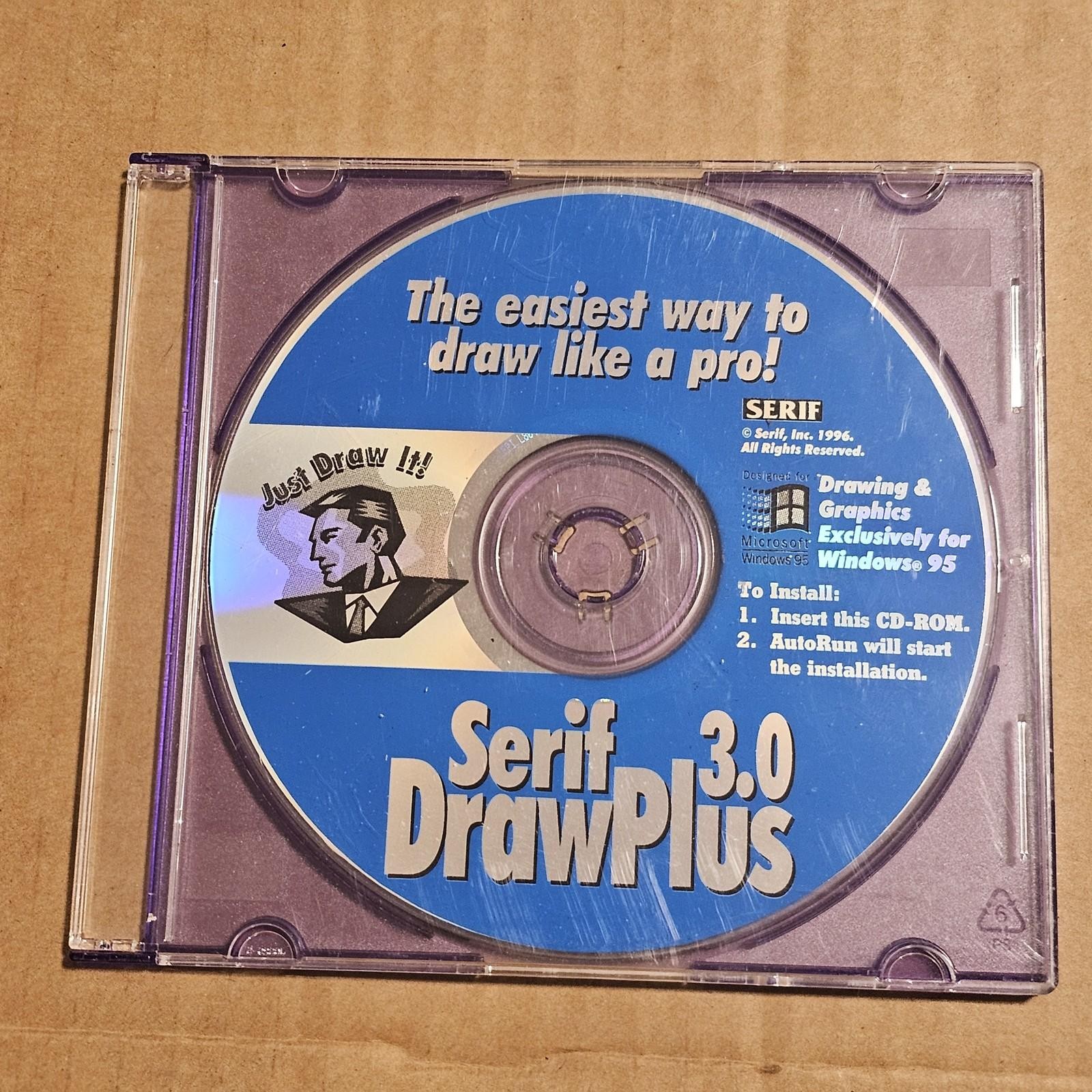 Serif DrawPlus 3.0 PC CD-ROM Drawing & Graphics Software Windows 95