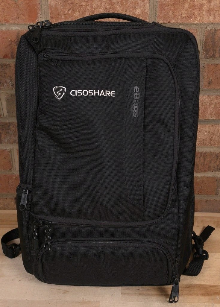 eBags Professional Slim Laptop Backpack Black Travel Bag EB2146-16
