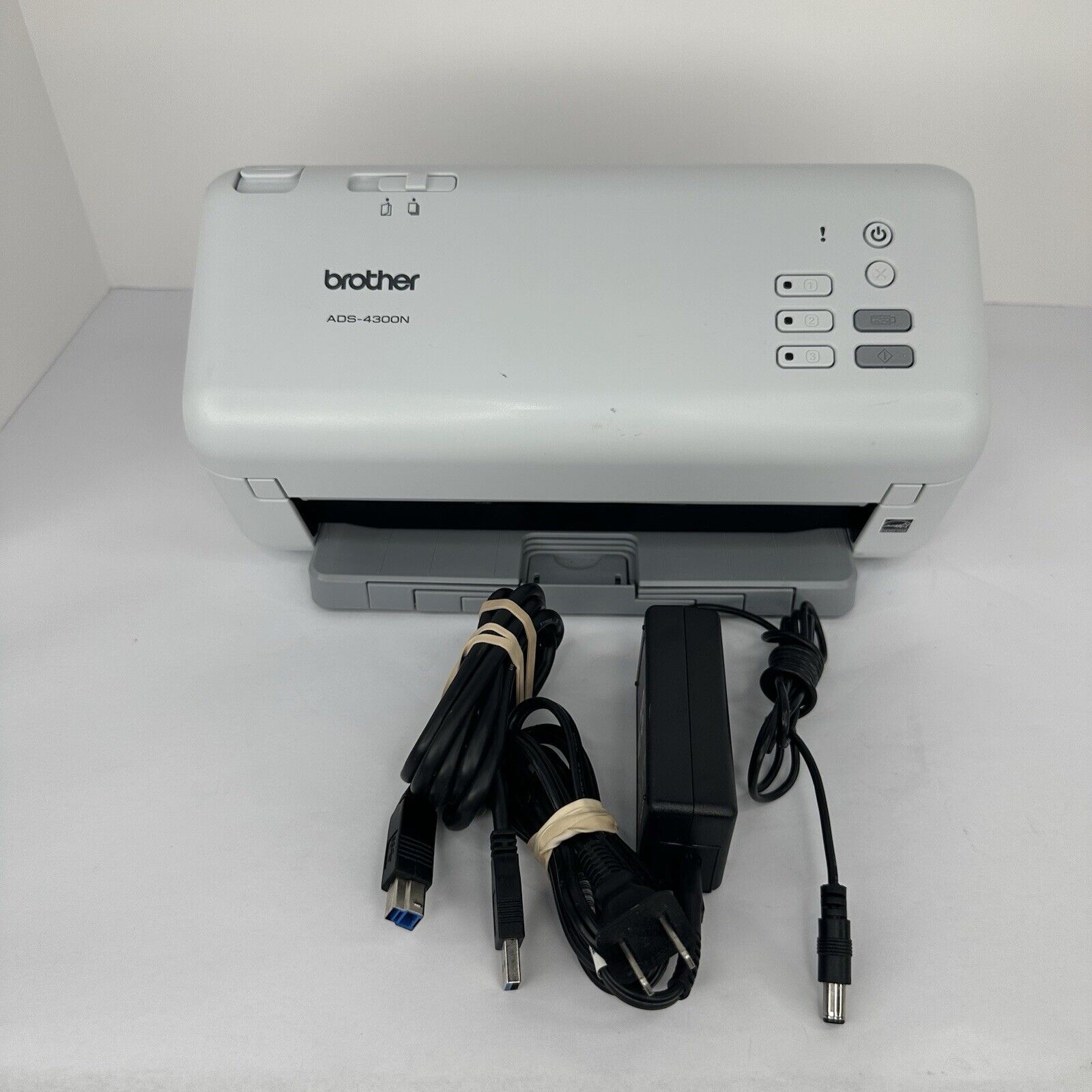 Brother ADS-4300N Professional Desktop Scanner White Tested