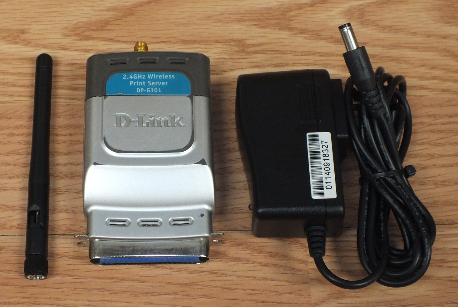 Genuine D-Link (DP-G301) 2.4 GHz Wireless Print Server with Power Supply *READ*