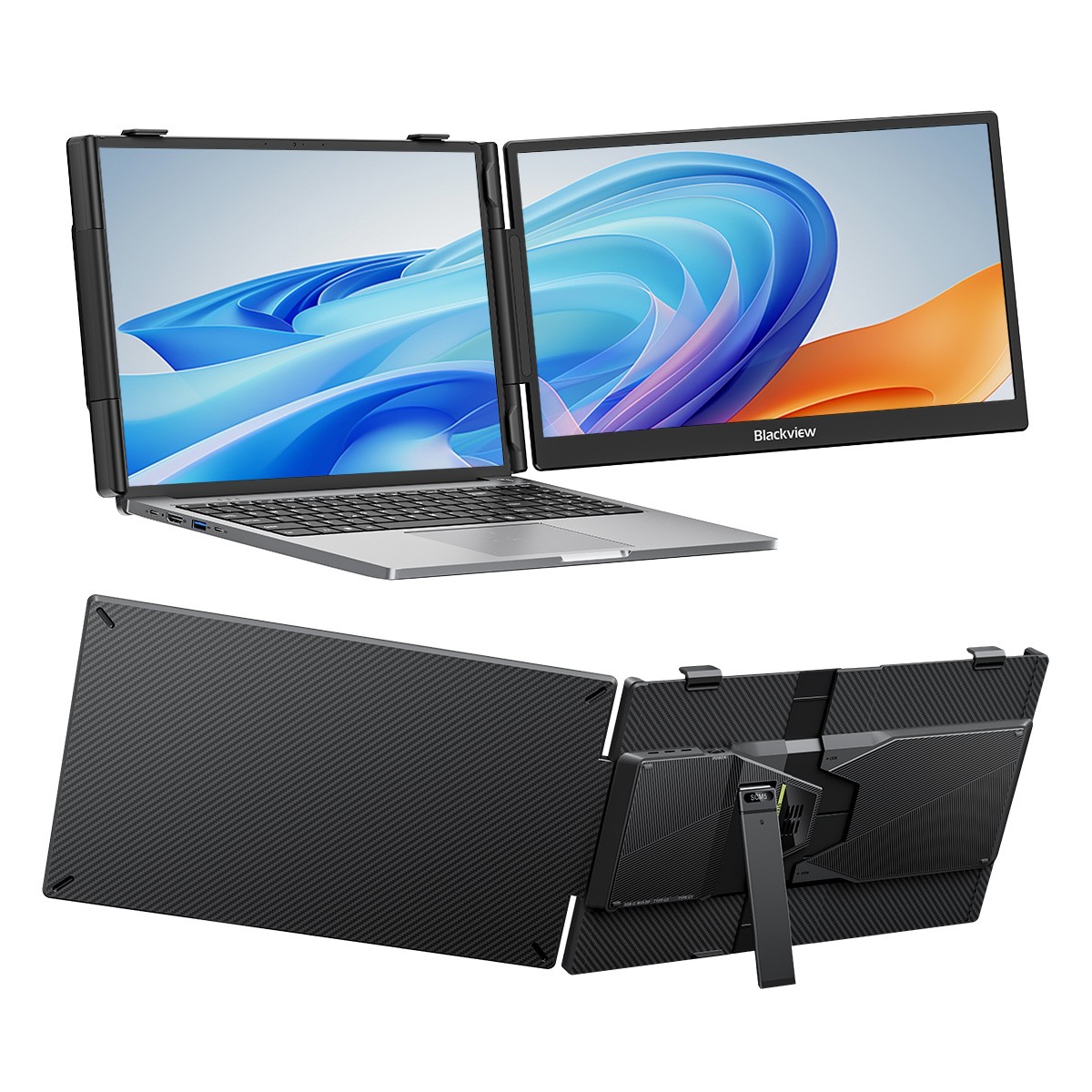 Blackview SCM5 Laptop Screen Extender 14in FHD 1080P Portable Monitor Plug&Play