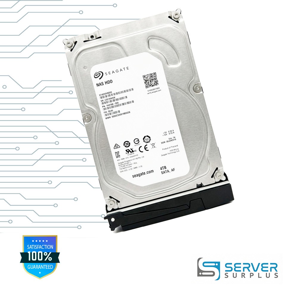 Seagate NAS HDD 4TB SATA 3.5 in Enterprise HDD | ST4000VN000