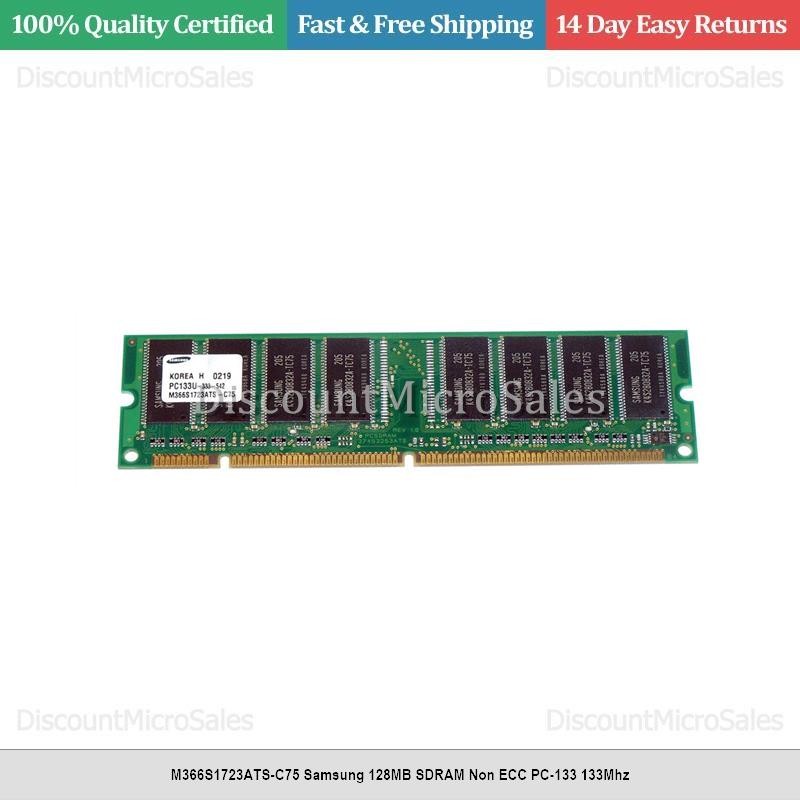 M366S1723ATS-C75 Samsung 128MB SDRAM Non ECC PC-133 133Mhz