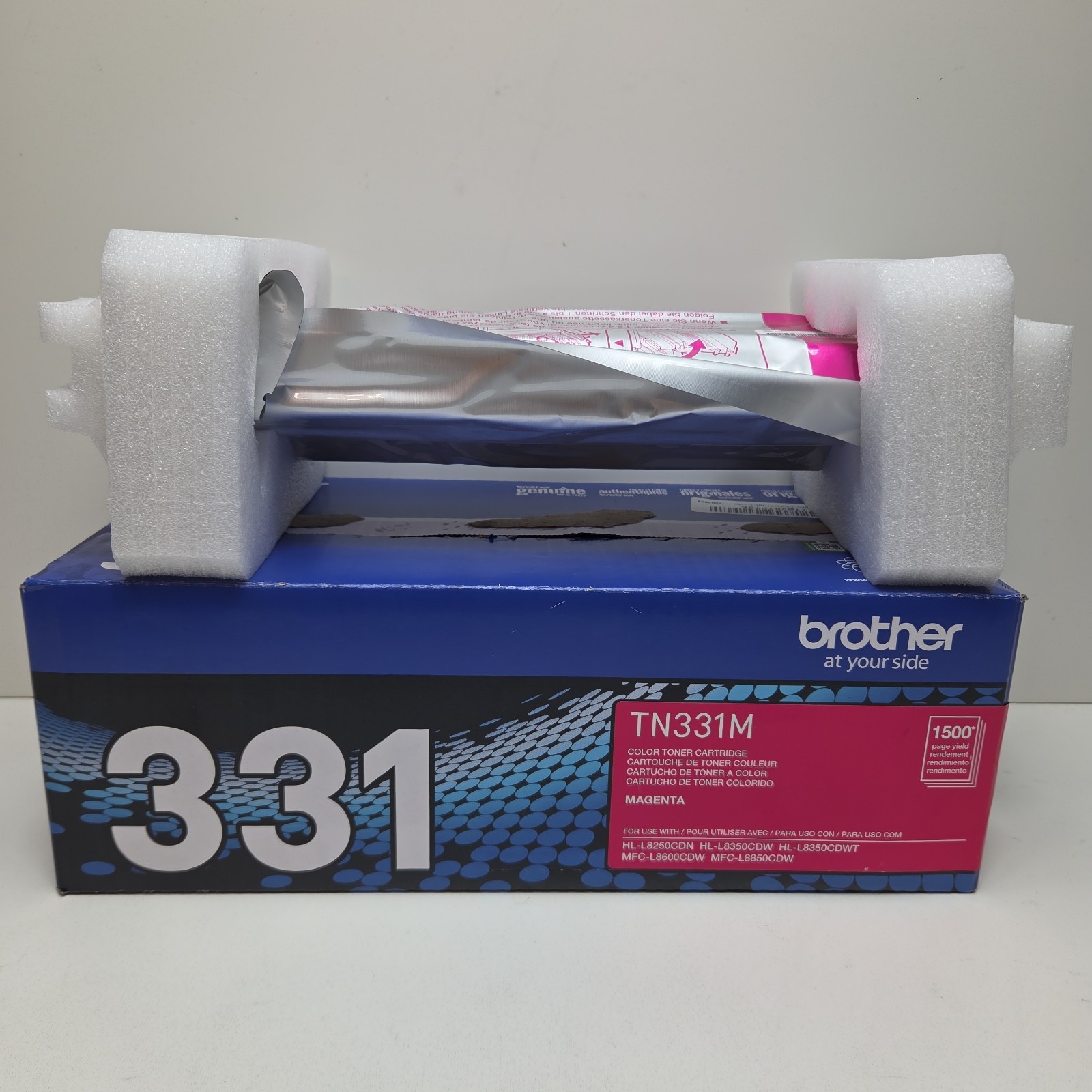 NEW GENUINE - BROTHER TN331M MAGENTA TONER CARTRIDGE - TN-331M - SEALED BAG