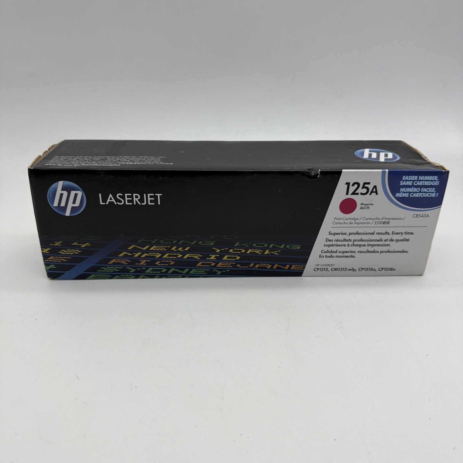 New Factory-Sealed Genuine HP 125a MAGENTA Toner Cartridge LASERJET