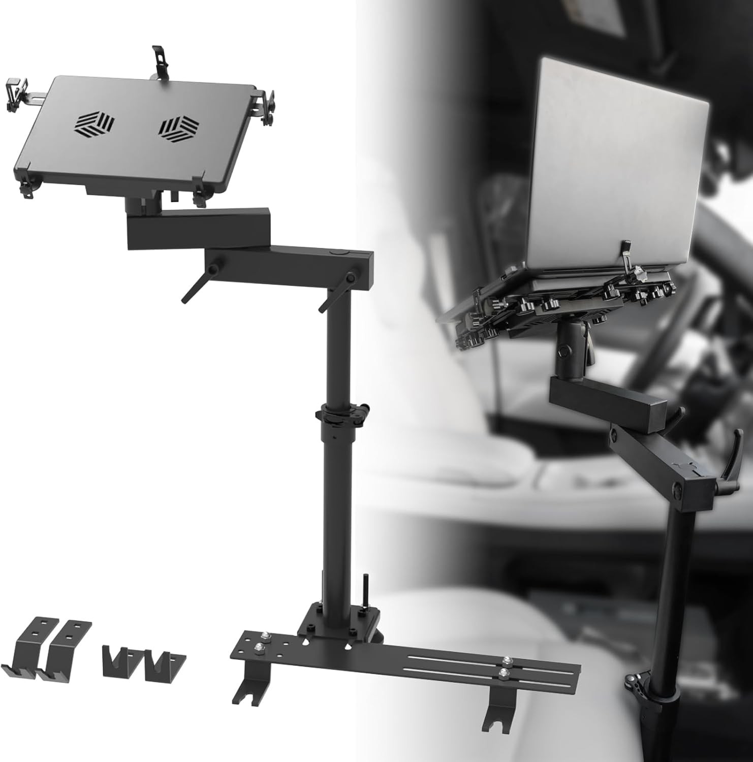 Truck Car Laptop Mount Vehicle Computer Holder for Ford Ram Silverado GMC Tacoma