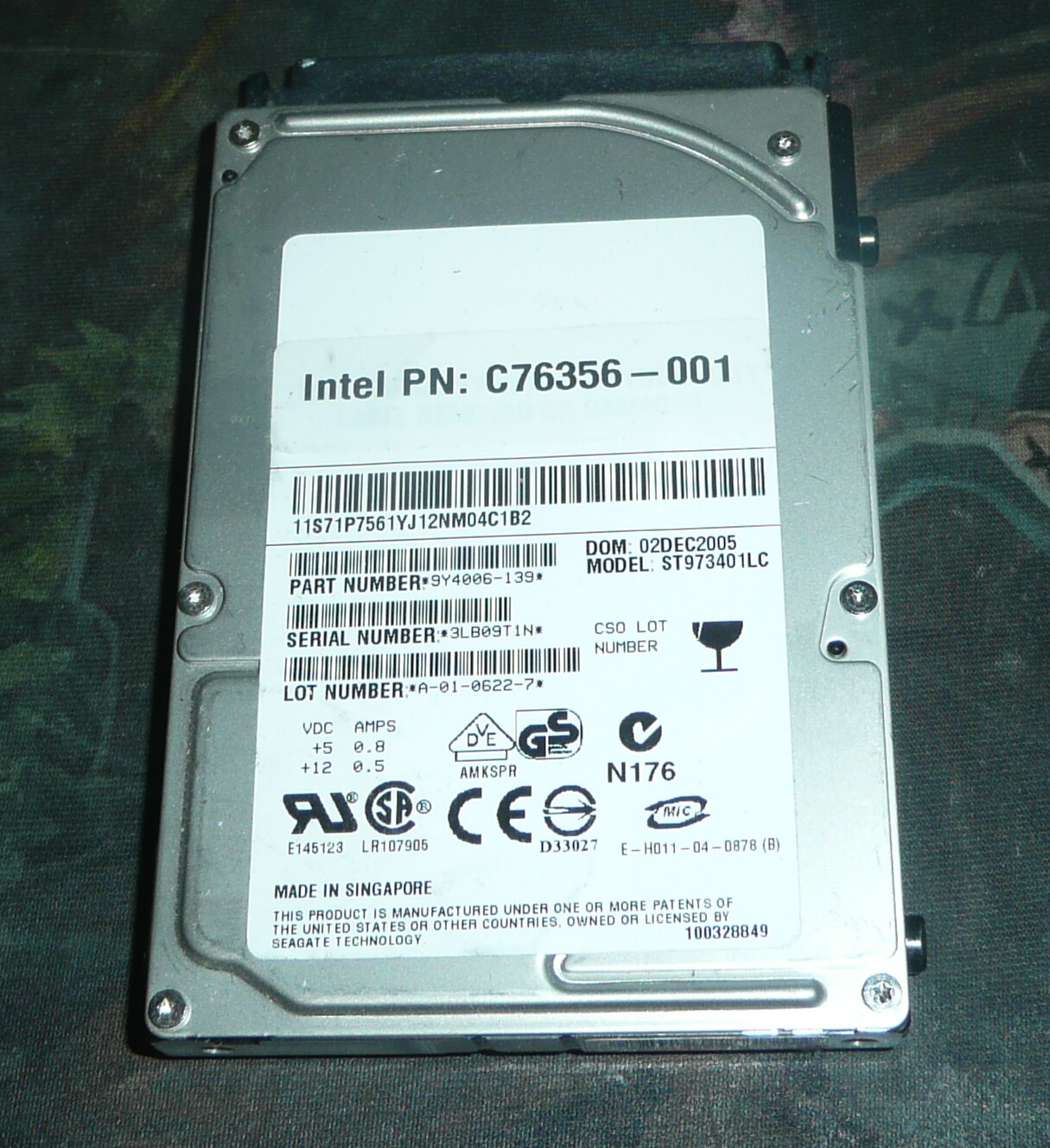 IBM ST936701LC 2.5" 36.4GB SCSI 10K Hard Drive SCSI Ultra320 C76353-001