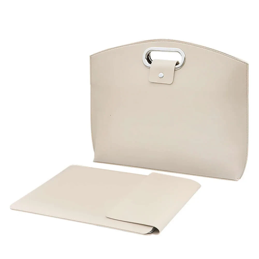 2PCS Laptop Bag for Women, Waterproof Leather 14-16In for Laptops and iPad Cases