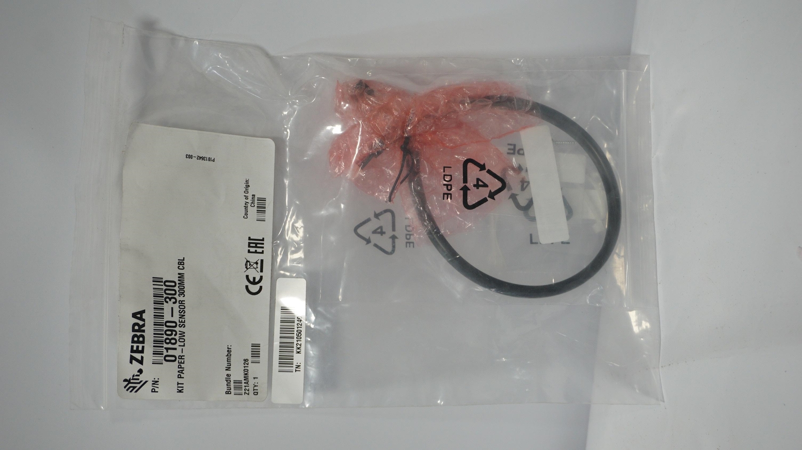 NEW ZEBRA 300MM PAPER LOW SENSOR CBL 01890-300 KIT FOR KR403 TTP2030 PRINTER
