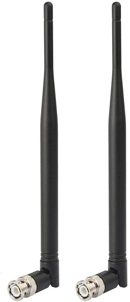 2Pcs BNC Male Antenna UHF 400MHz-960MHz for Wireless Microphone System Receiver