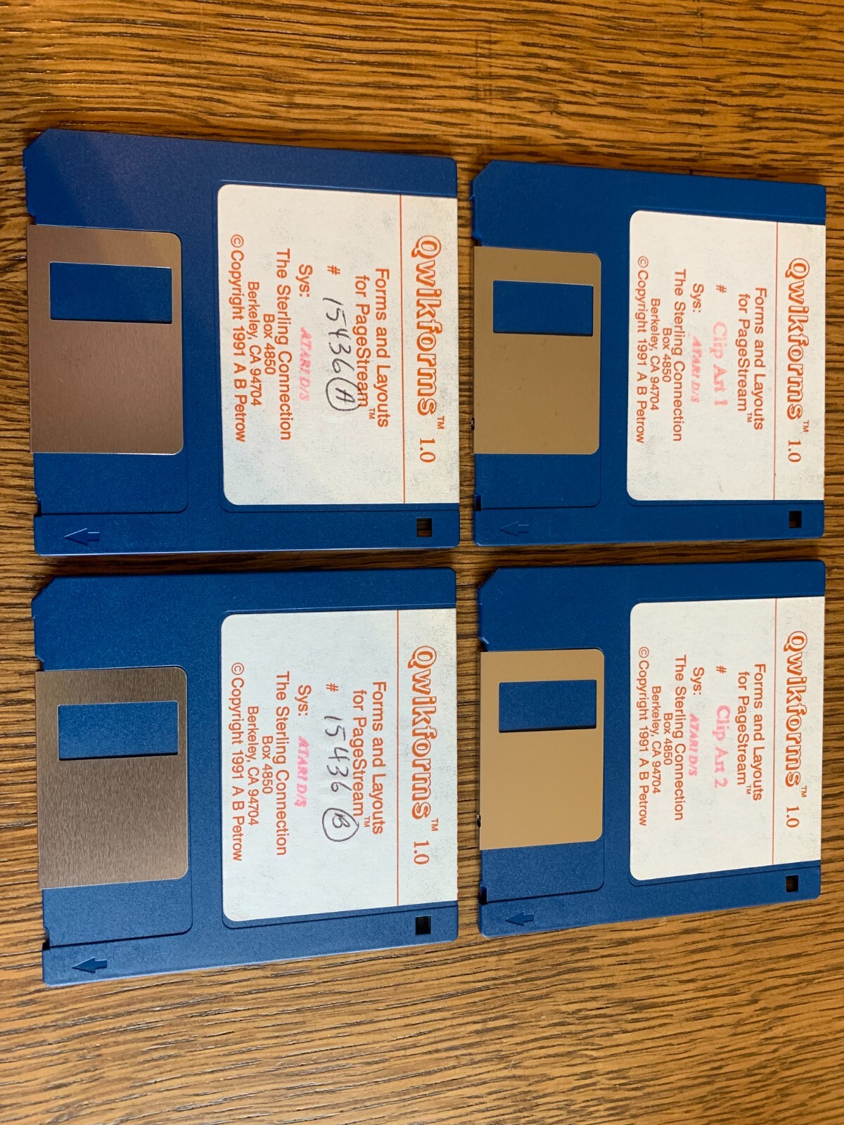 QWIKFORMS 1.0 PROGRAM ATARI ST COMPUTER 3.5" INCH FLOPPY(S) TESTED EXC COND