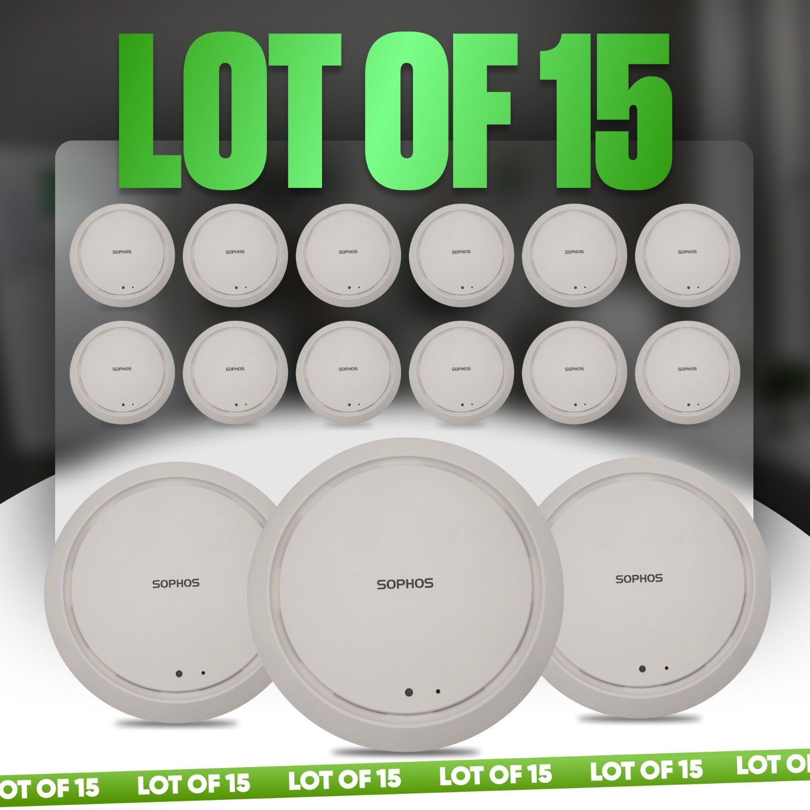 SOPHOS AP 55C 802.11 WI-FI DUAL BAND PoE LOT OF 15 ACCESS POINT ROUTER W/ BUNDLE