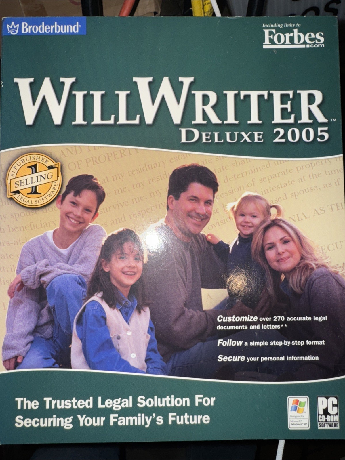 Broderbund WillWriter Deluxe 2005 Big Box Software PC CD-ROM Windows XP New