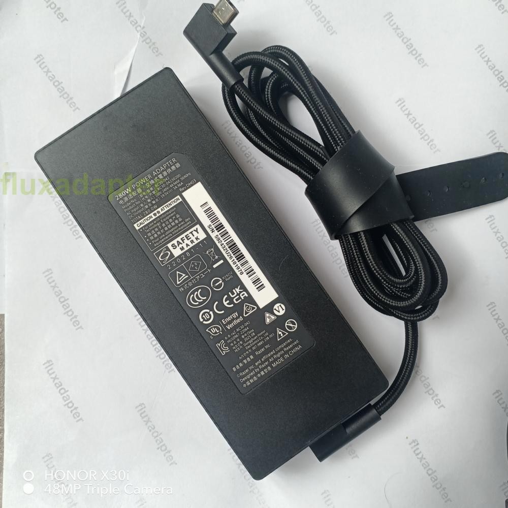 280W charger adpater RC30-042 For Razer Blade 14 15 17 GeForce RTX models (2022)