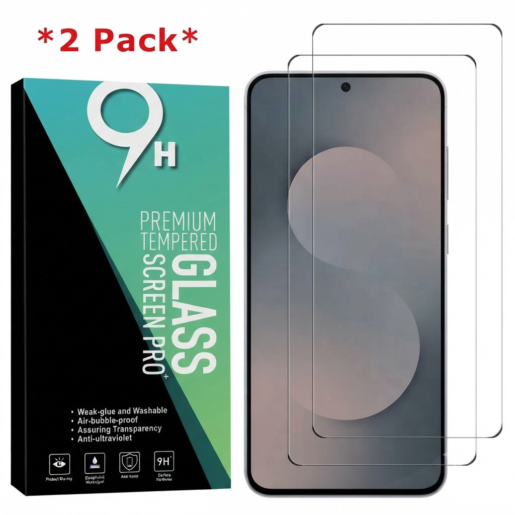 2-PACK For Samsung Galaxy S25 FE High Quality Tempered Glass Screen Protector