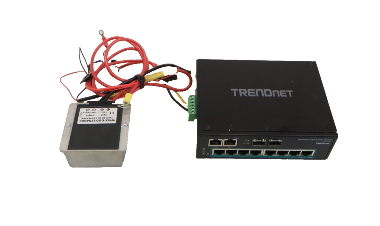 TRENDnet 10-Port Industrial Gigabit PoE+ DIN-Rail Switch TI-PG102 P311