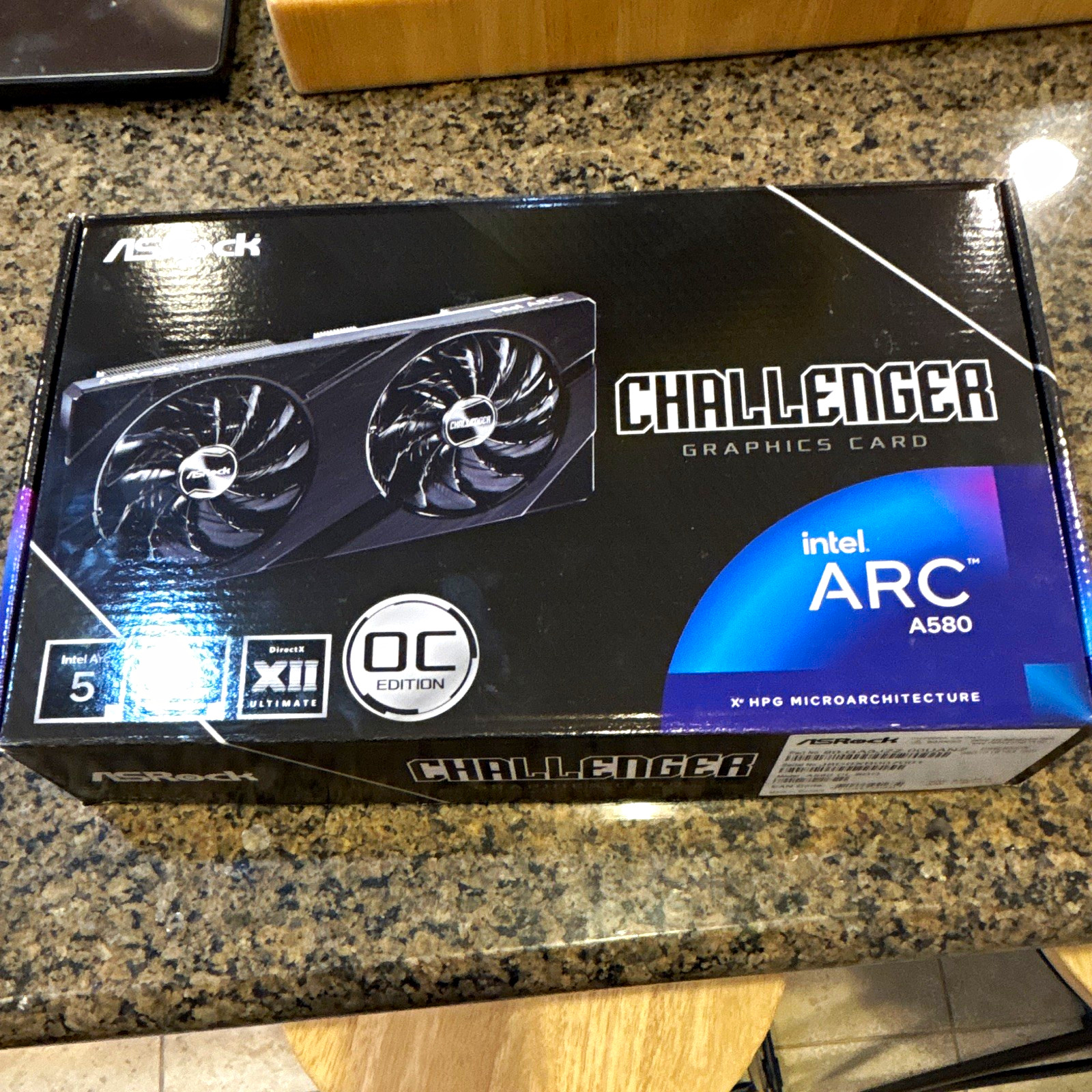 ASRock Challenger OC Intel Arc A580 8GB GDDR6 DirectX 12 Ultimate HDMI/DP