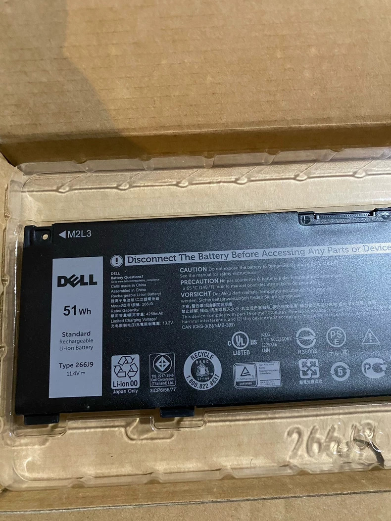 Genuine 266J9 Battery For DELL Inspiron G3 15 3500 3590 3790 G5 15 5500 SE 5505