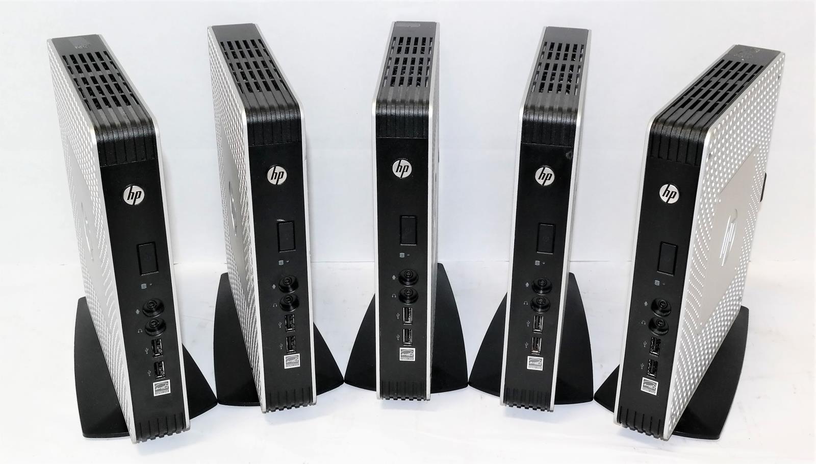Lot of 5x HP t610 Flex B8C95AA Win7E 4GB 16GB-SSD Thin Client AMD T56N 1.65GHz