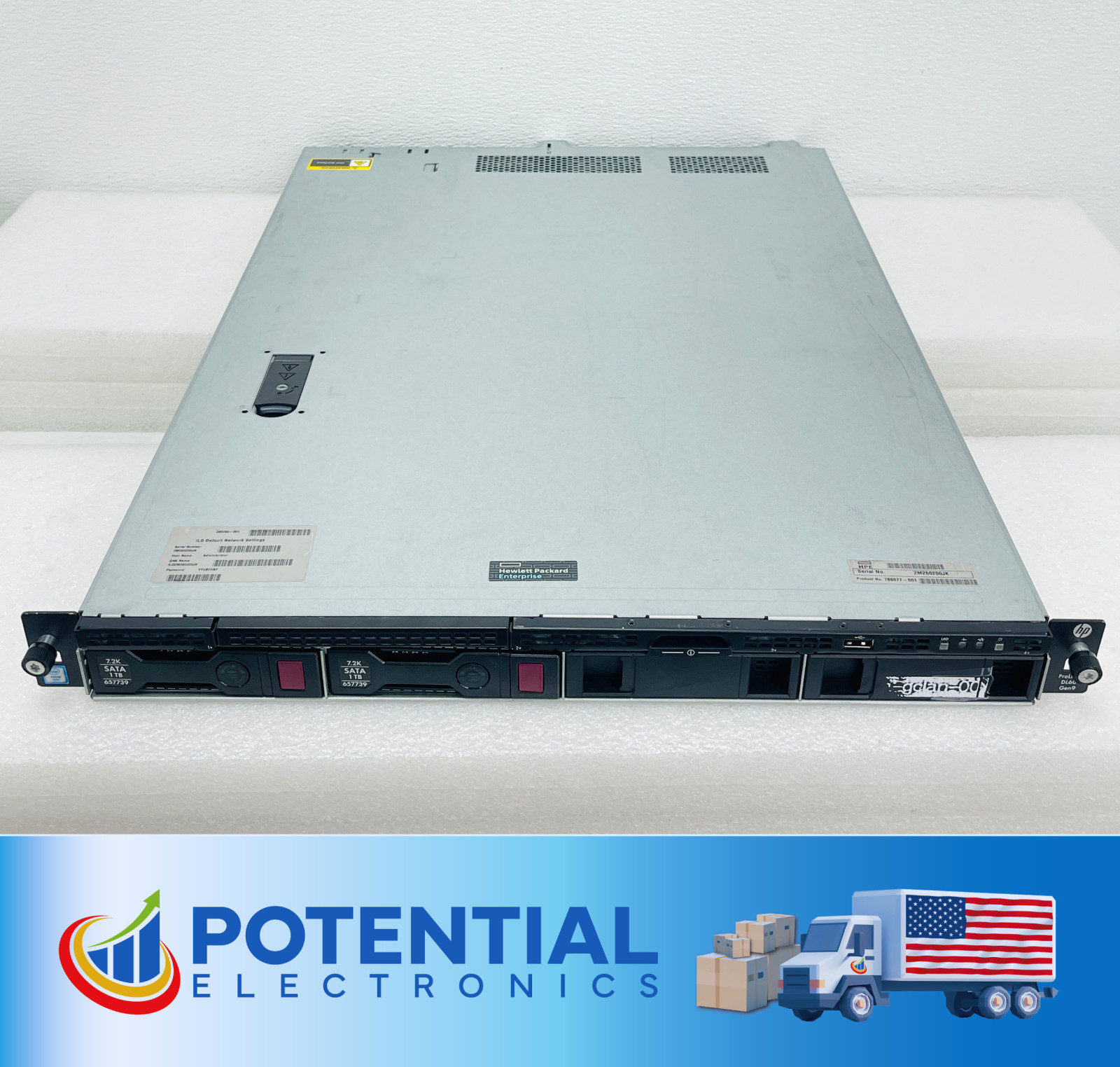 USED - HP ProLiant DL60 Gen9, 1x Xeon E5-2620V3 2.40Ghz, 16GB PC4-2133P RAM
