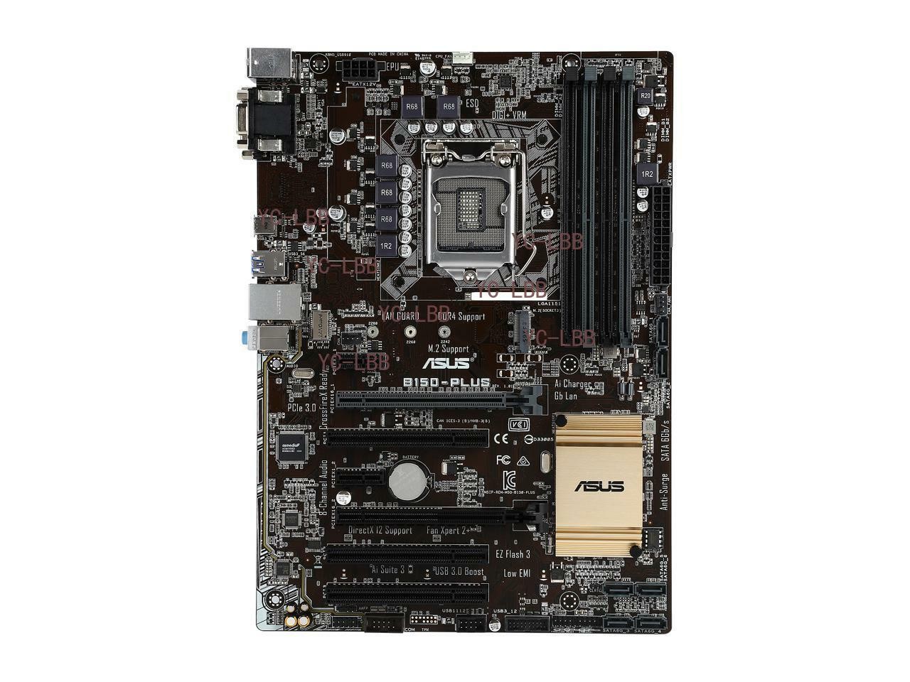 For ASUS B150-PLUS LGA1151 DDR4 ATX Motherboard VGA+DVI 64G Support 6/7th Tested