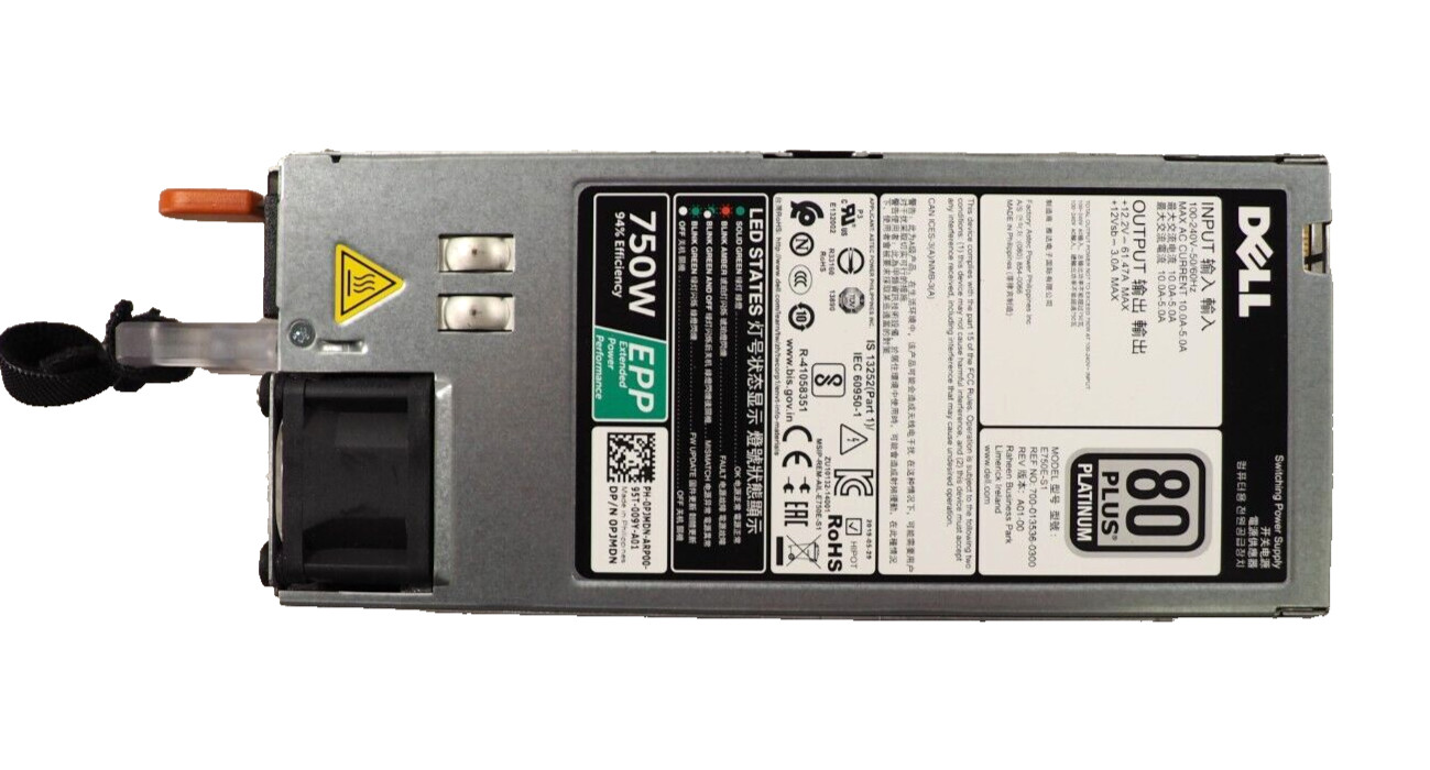 Dell PowerEdge E750E-S1 750W Platinum Switching Power Supply DP/N PJMDN
