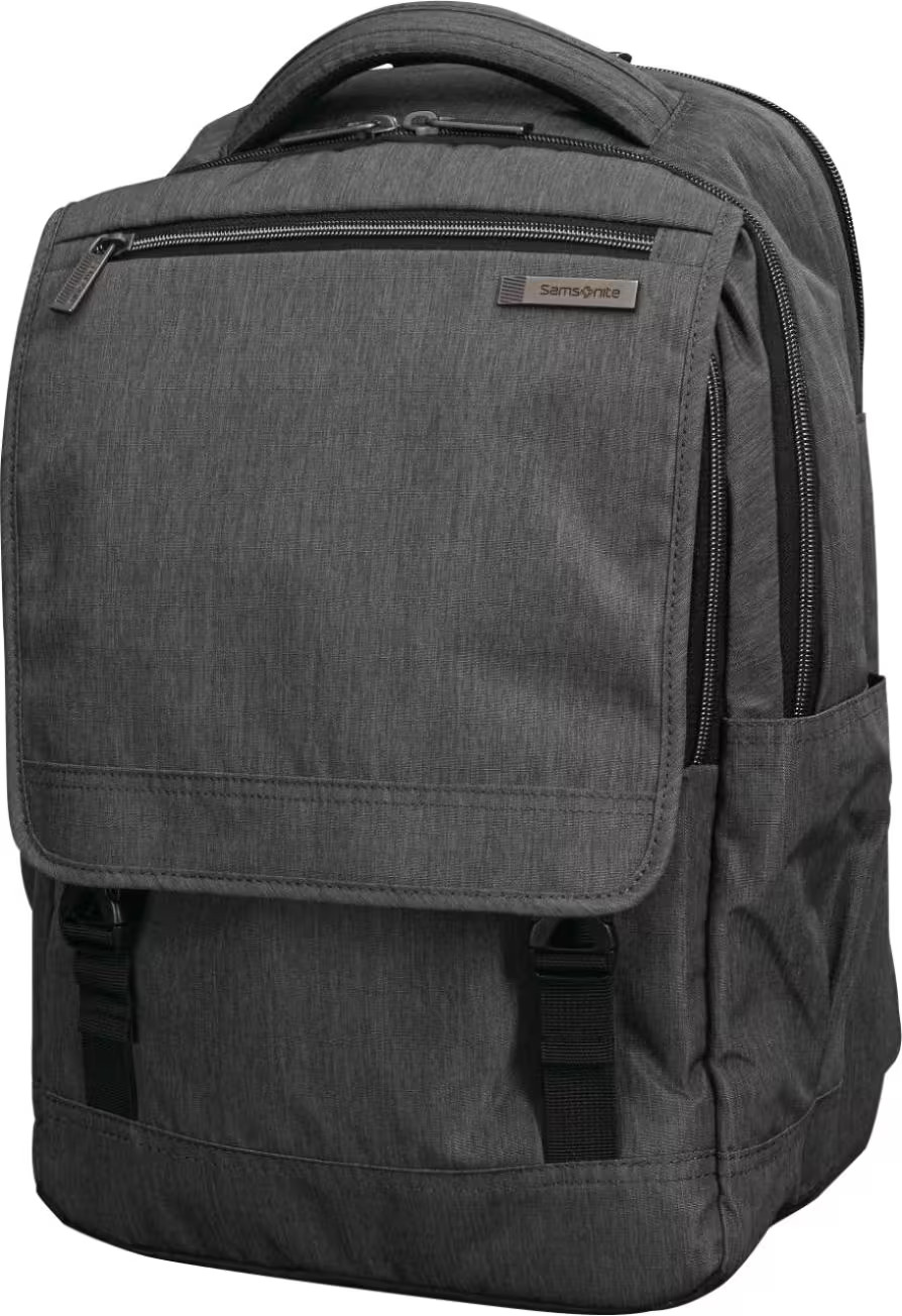 Samsonite - Modern Utility Laptop Backpack for 15.6" Laptop - Charcoal/Charco...