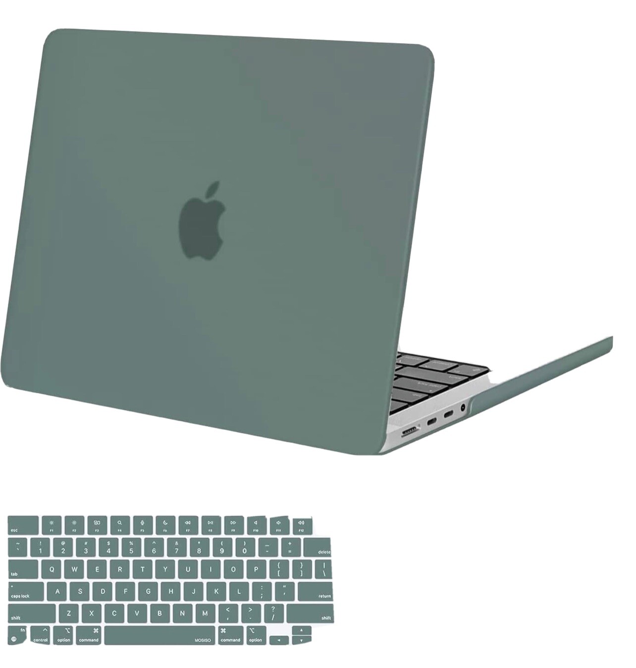 MOSISO case plus ZOEGAA screen protector compatible with McBook Pro 14 inch 2021