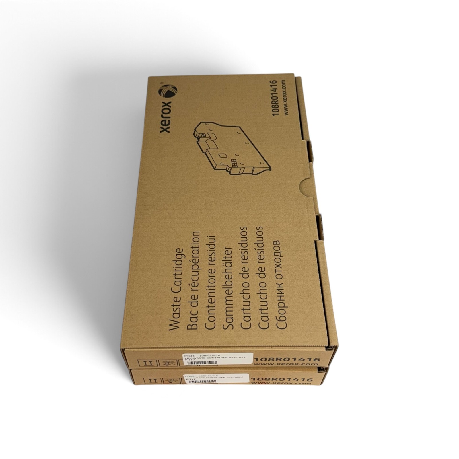 Xerox 108R01416 Waste Cartridge – Lot of 2, Factory Sealed
