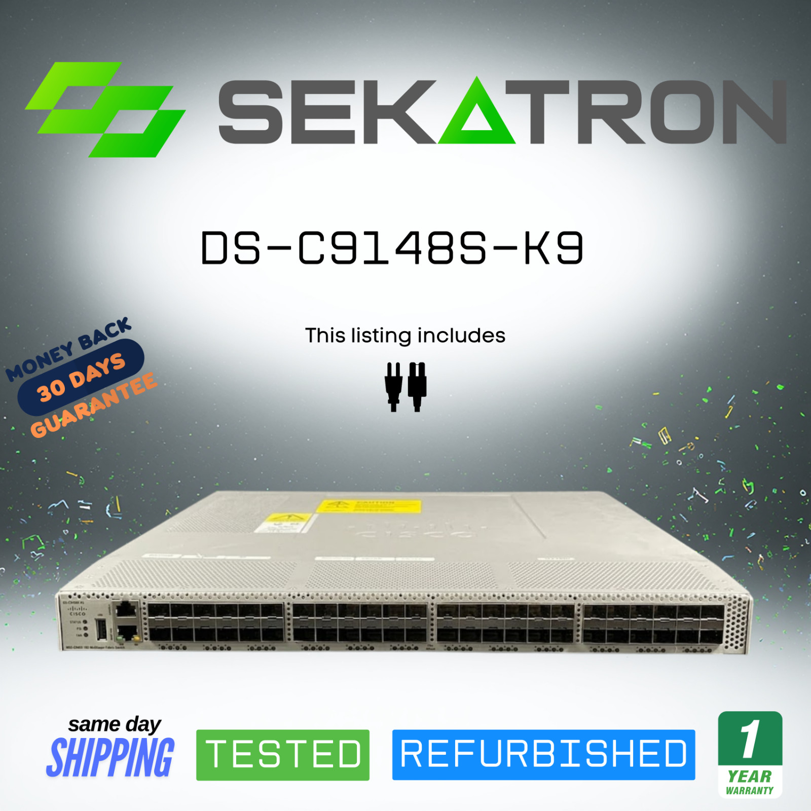 🔀 Cisco MDS C9148S DS-C9148S-K9 48-Port 16G Fibre Channel Multilayer Switch ⚡