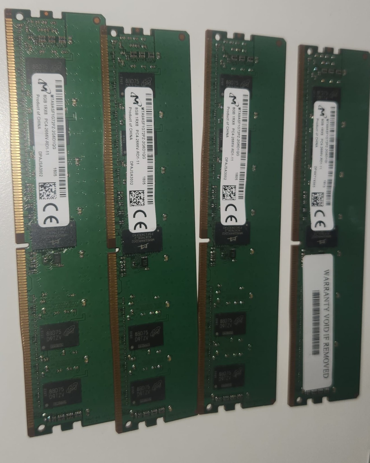 Micron MTA9ASF1G72PZ-2G6D1 8GB DDR4 SDRAM Server Memory