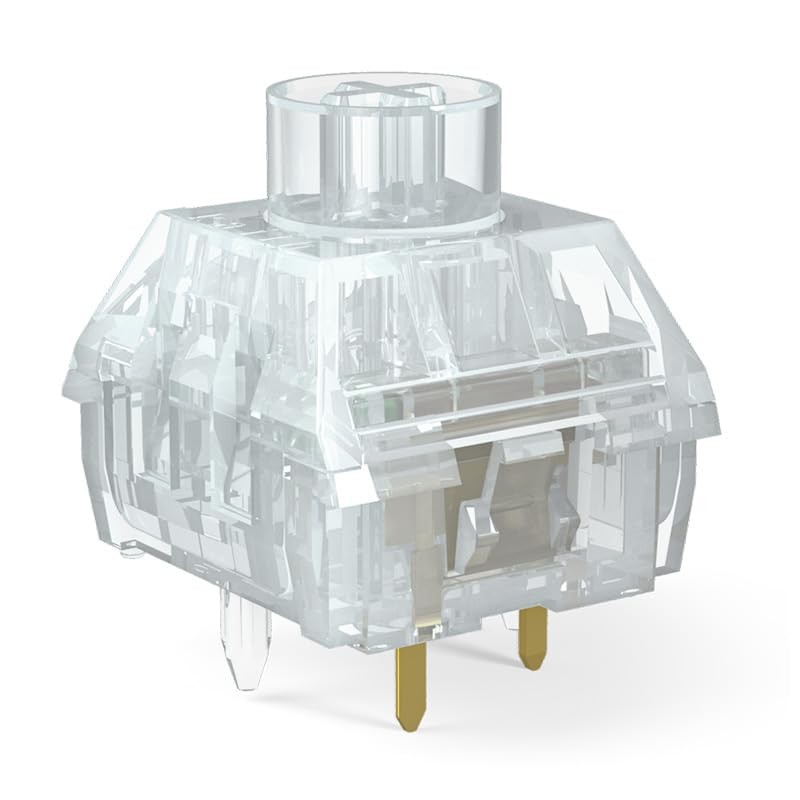 10 PCS Kailh Jellyfish 5Pin 47gf Transparent Clicky Tactile MX Switches