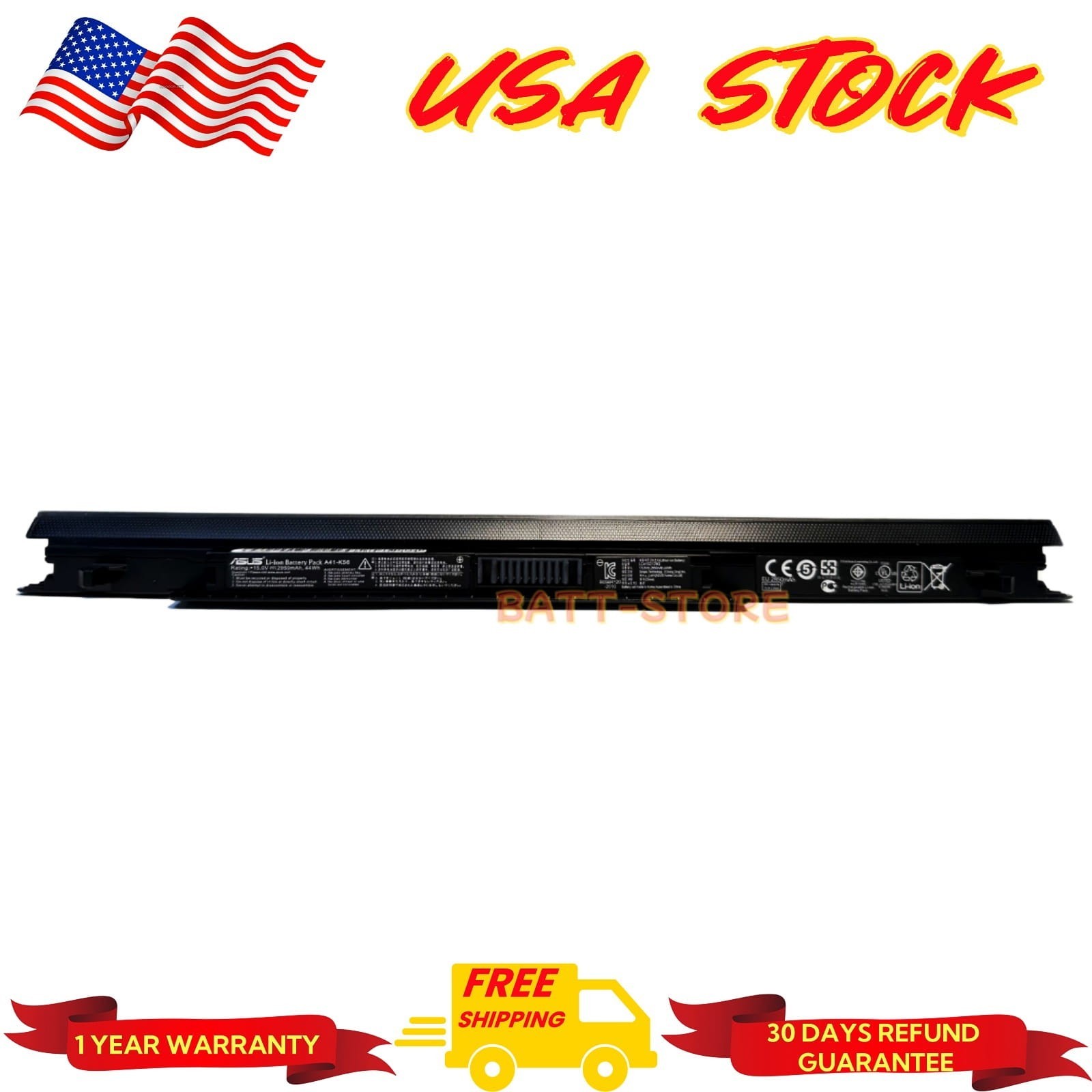 A41-K56 A42-K56 2950mAh Genuine Battery for Asus A46 A56 K46CM K46CB K56CA S46C