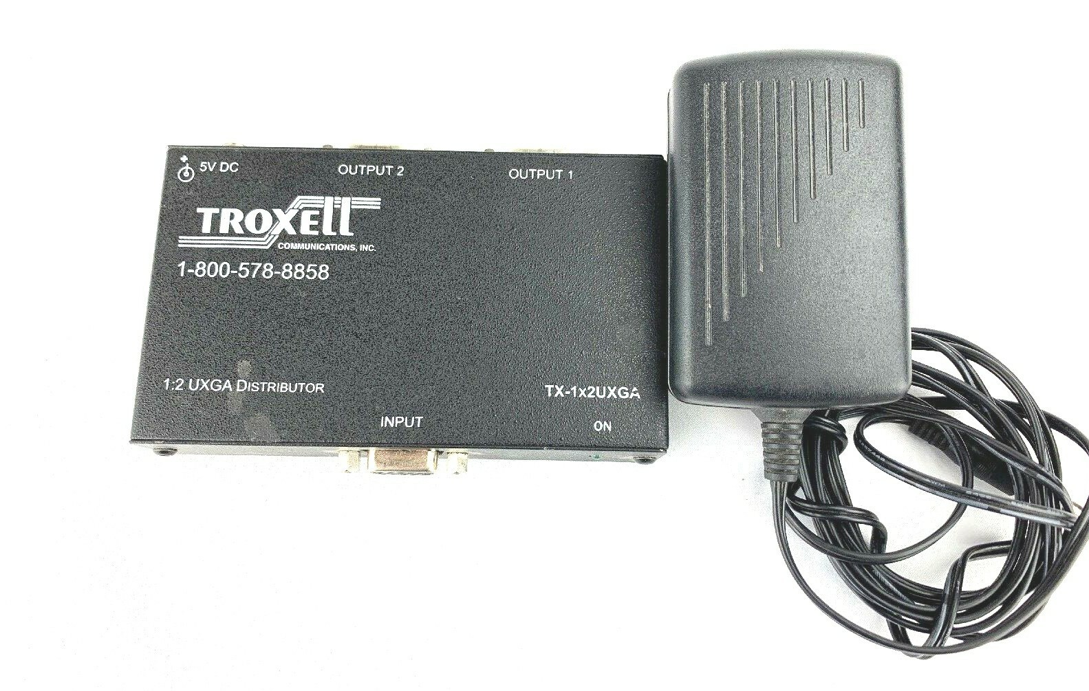 Troxell TX-1X2UXGA Video Splitter 1:2 High Resolution UXGA Distributor