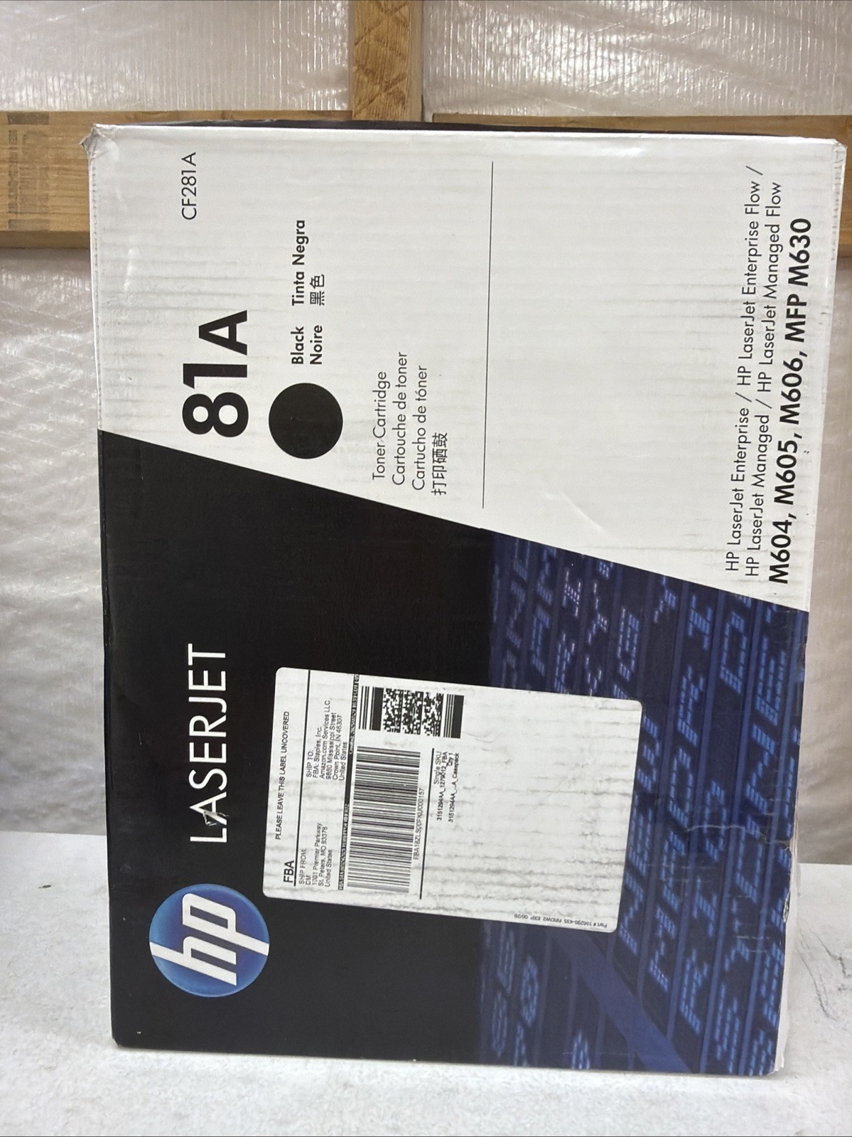 NEW Genuine HP 81A (CF281A) Black Toner Cartridge